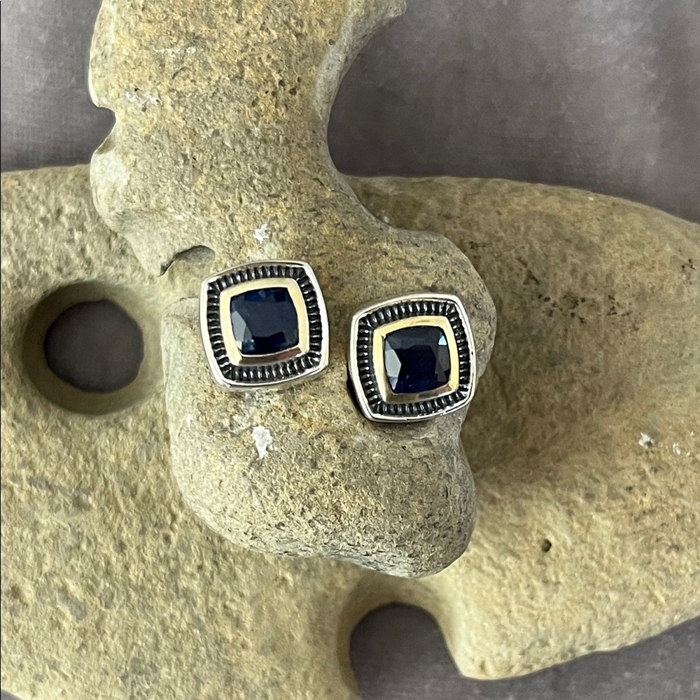 NWT Sundance Sapphire On The Square Earrings